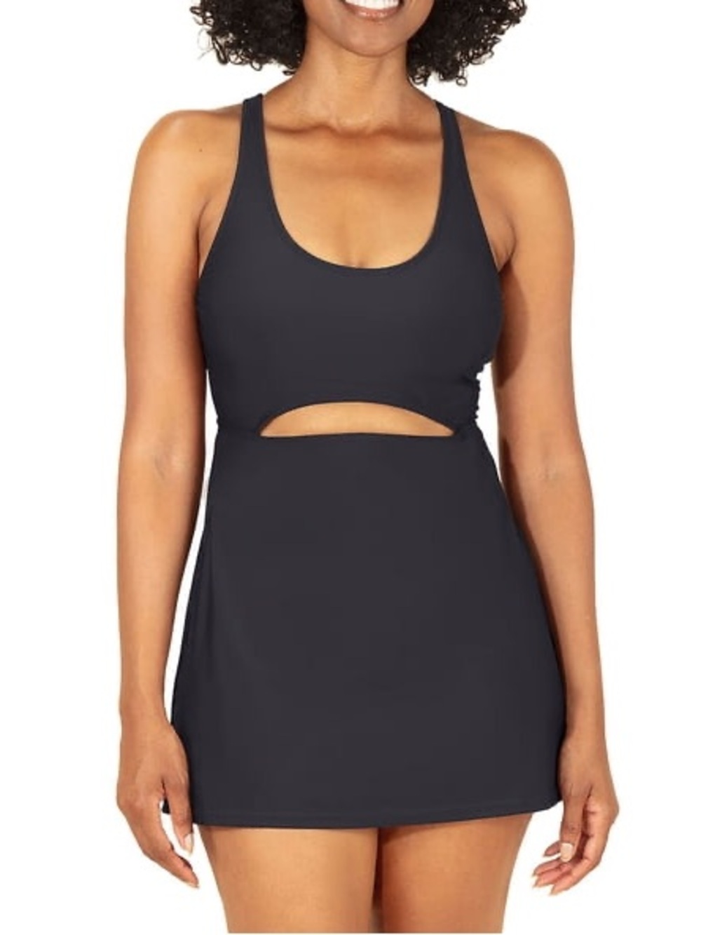 NWT Outdoor Voices Scoop Neck Cutout Swim Dress Size XXL